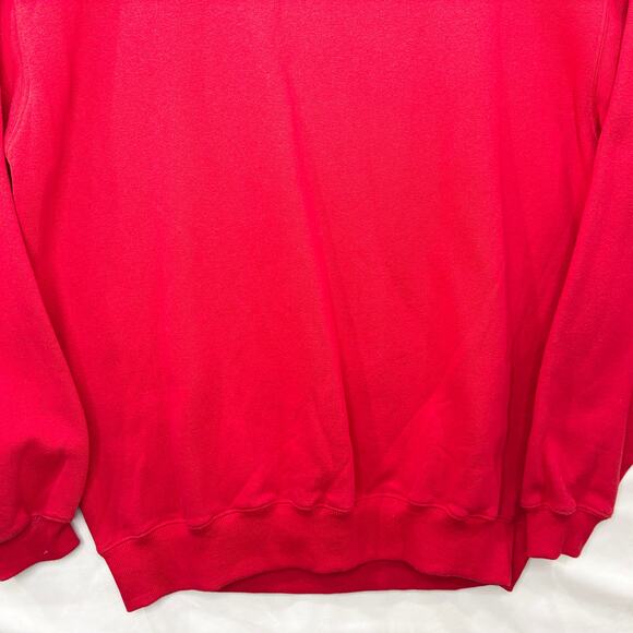 Fox Racing Mens Size L Blank Sweatshirt NOS Red Crew Neck Long Sleeve Streetwear - Picture 8 of 10